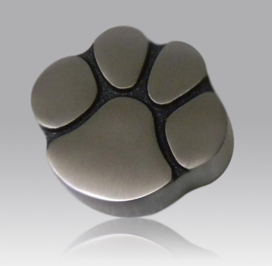 Paw Shaped Pet Urn Keepsake- Pewter, Patent Product, Free shipping
