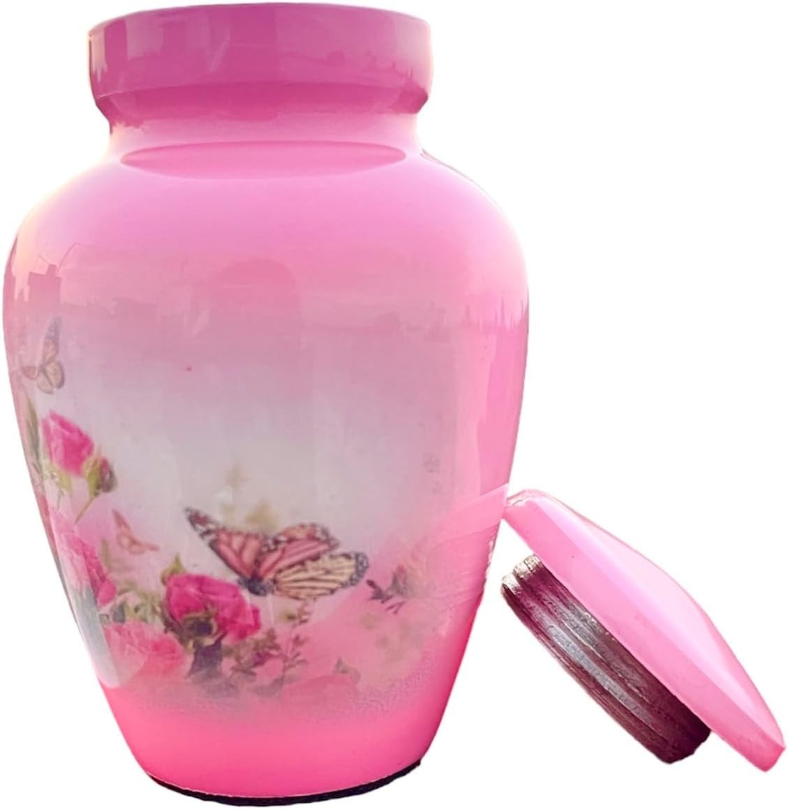 t11 Small Urns for Human Ashes Keepsake, Decorative Mini Cremation Urn Pink
