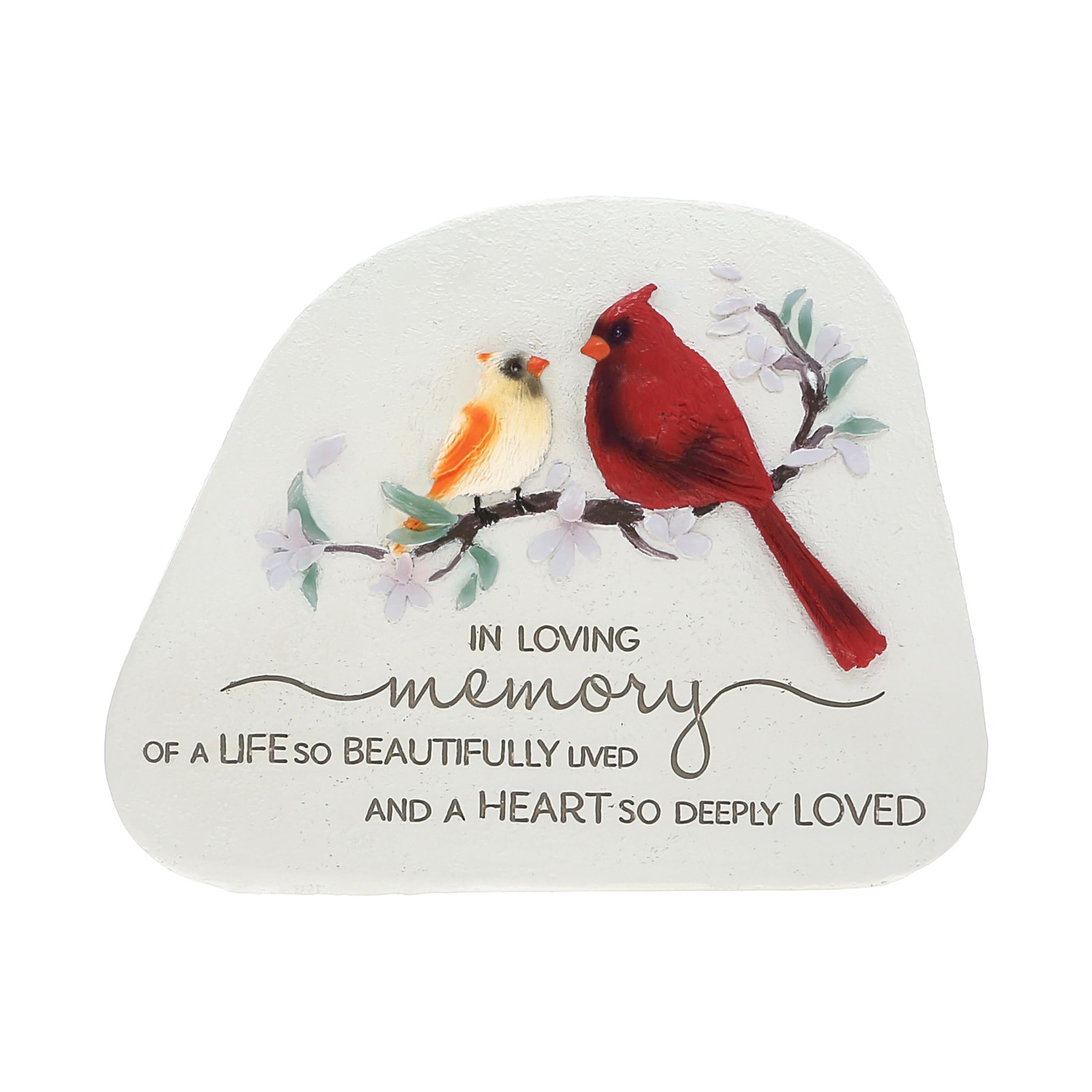 Pavilion Gift Company – in Loving Memory – 7″ Cardinal Memorial Garden Stone …