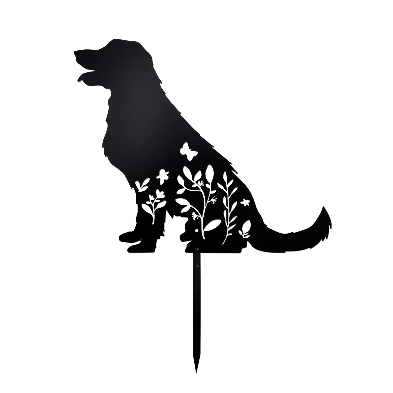 Labrador Retriever Gifts Dog Garden Statue Outdoor, Black Lab Decor Metal Dog…