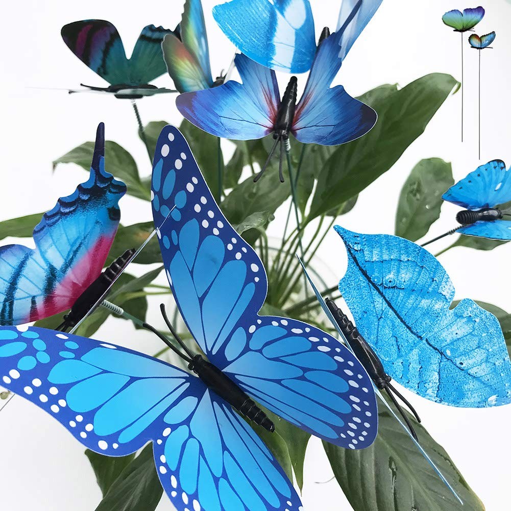24pcs Waterproof Butterfly Garden Stakes for Outdoor/Indoor Decoration