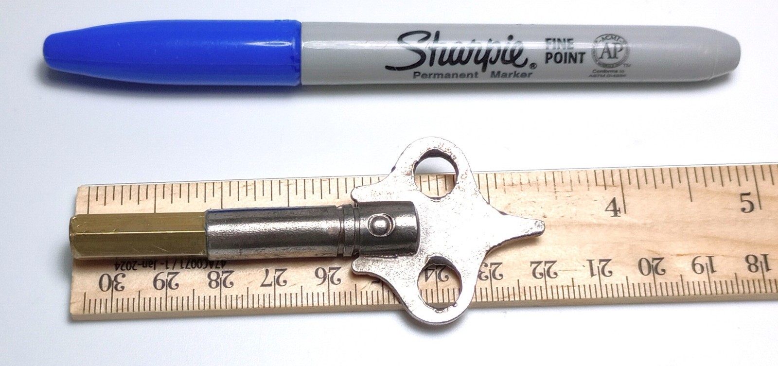 Steel and Brass Pocket / Keychain Casket Key