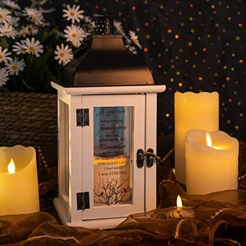 Memorial Lantern – Sympathy Gifts for Loss of Loved One, Remembrance & Funeral G