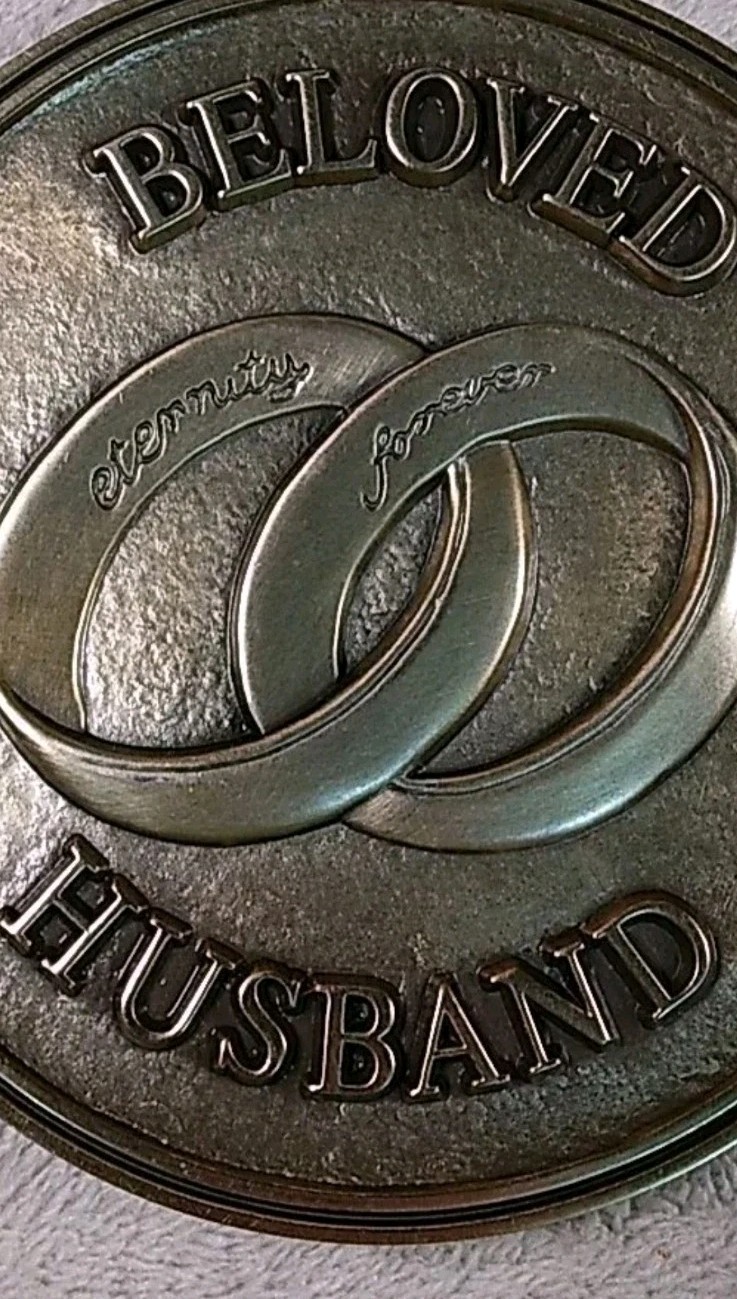 Batesville Remembrance Lifestories Bronze Medallion Beloved Husband Magnetic