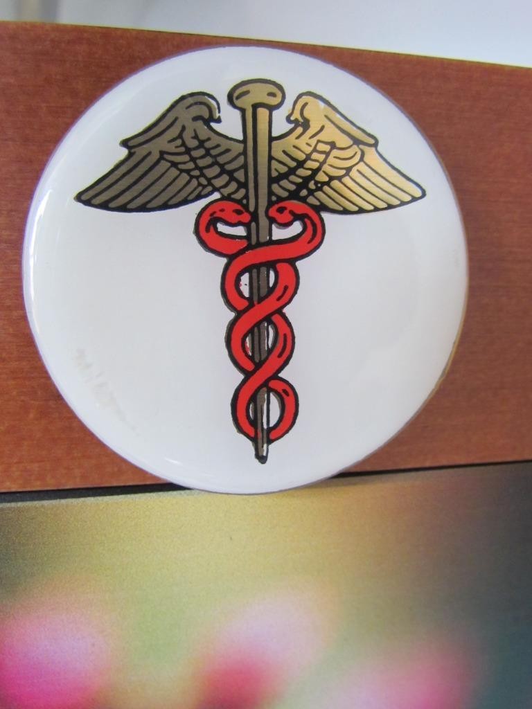 CADUCEUS MEDICAL SYMBOL Urn for Ashes Modern Wooden Adult Cube Black Brown