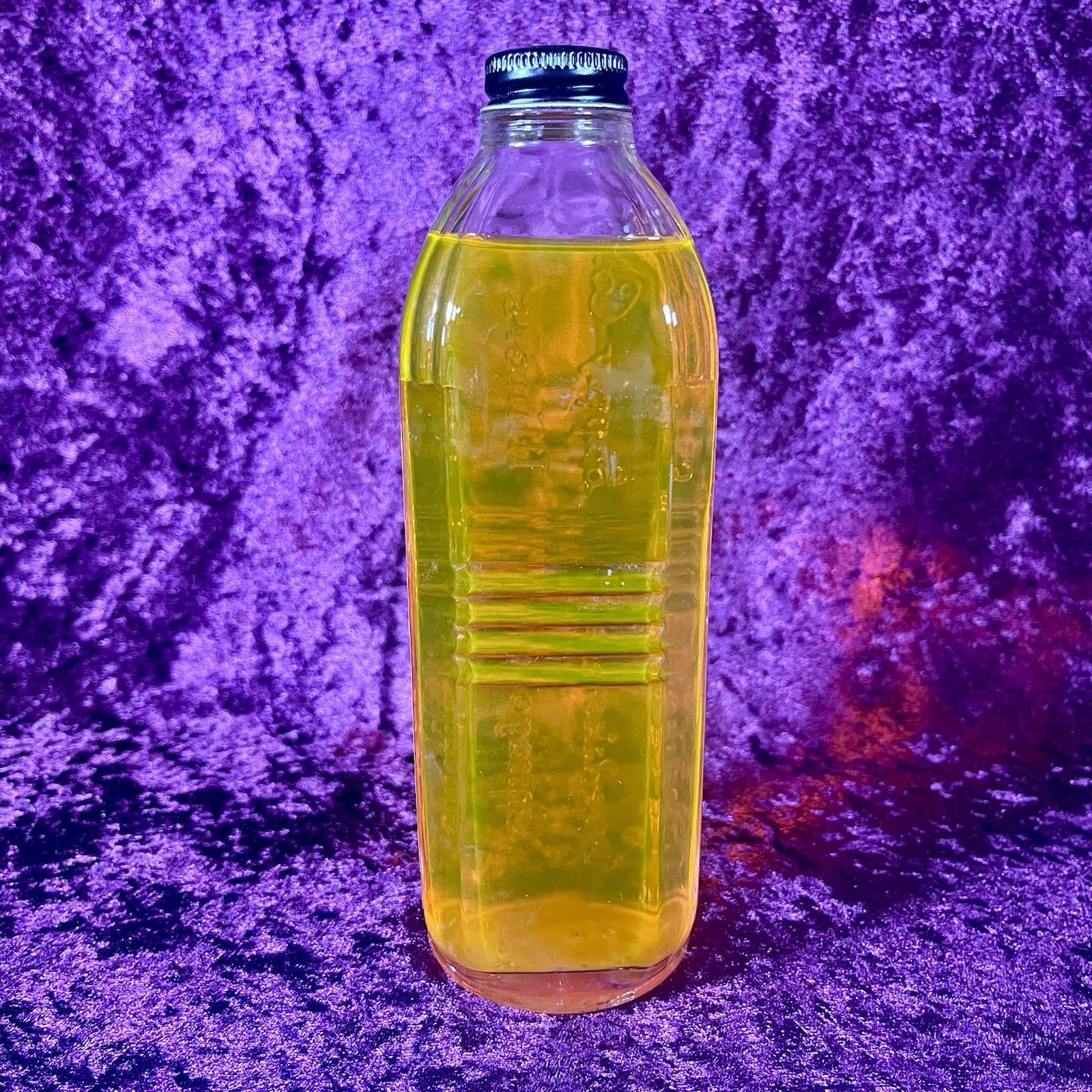 Undertakers Supply Embalming Fluid Glass Bottle FULL Vintage Mortuary Funeral