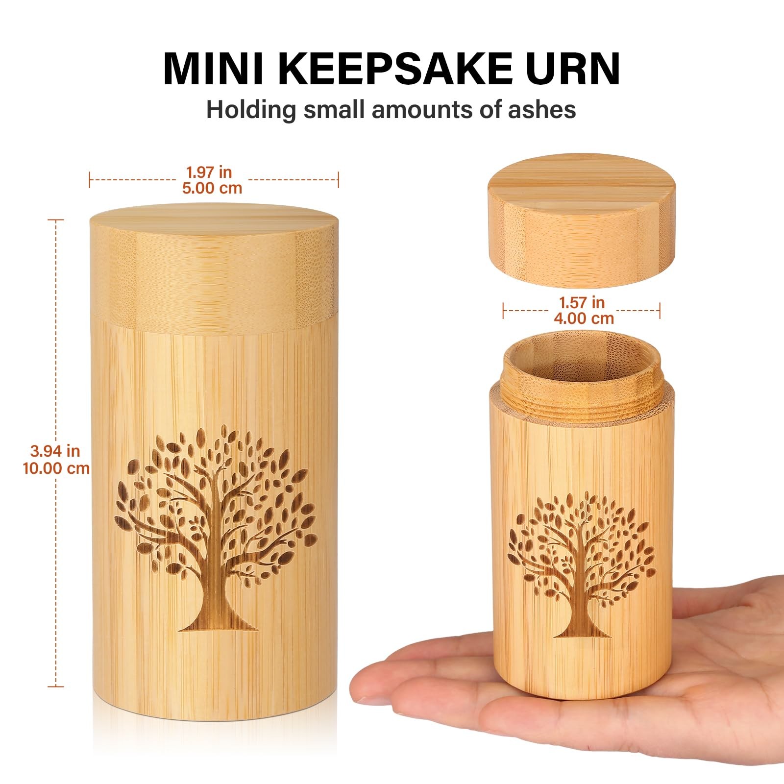 Small Urns for Human Ashes Keepsake with Tree of Life Pattern,Small Cremation…