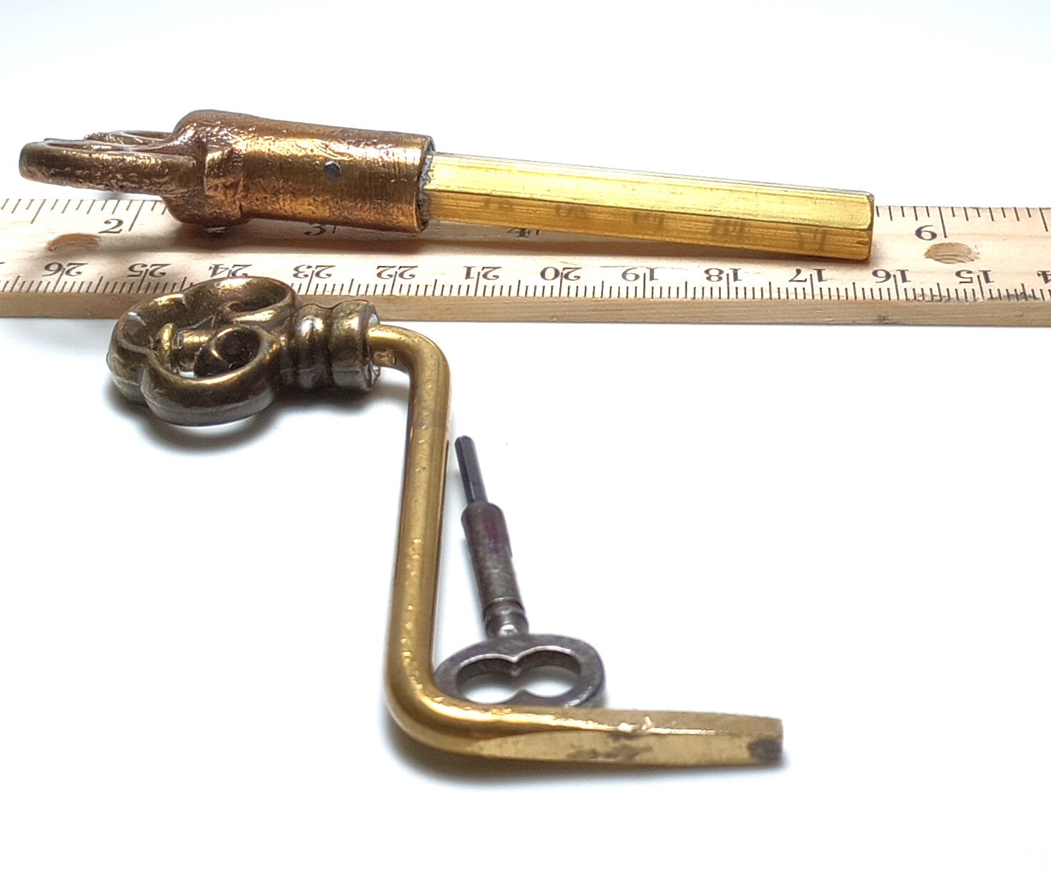 Brass Pocket / Crank Casket Key (Read description)