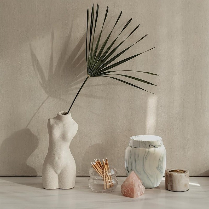 Premium Marble Ceramic Urn Human & Pet Ashes Durable Keepsake Memorial New