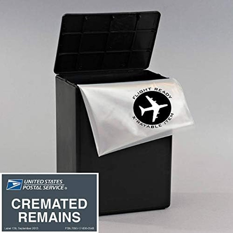 Airline Safe Plastic Temporary Travel Cremation Urn for Human Ashes, TSA Approve