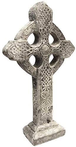 Stone Cross Garden Statue Decorative Cast Stone Cross Free Ship US