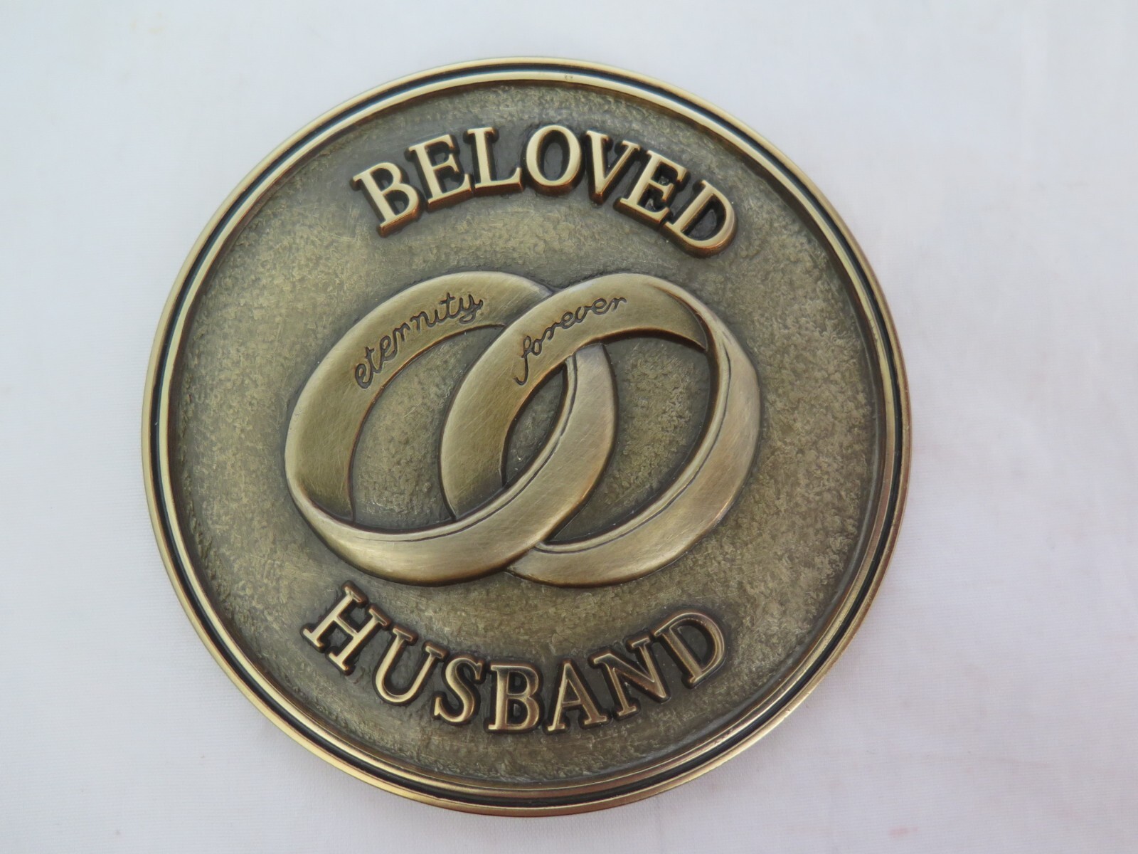 Batesville LifeStories Medallions Bronze Casket Magnet – Beloved Husband – b10