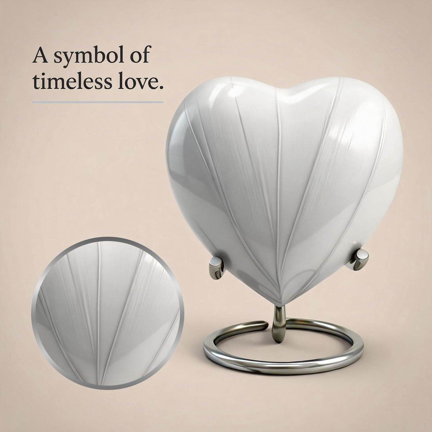 Small Urns for Human Ashes Keepsake – Heart Urn for Men & Women – Mini Urns with