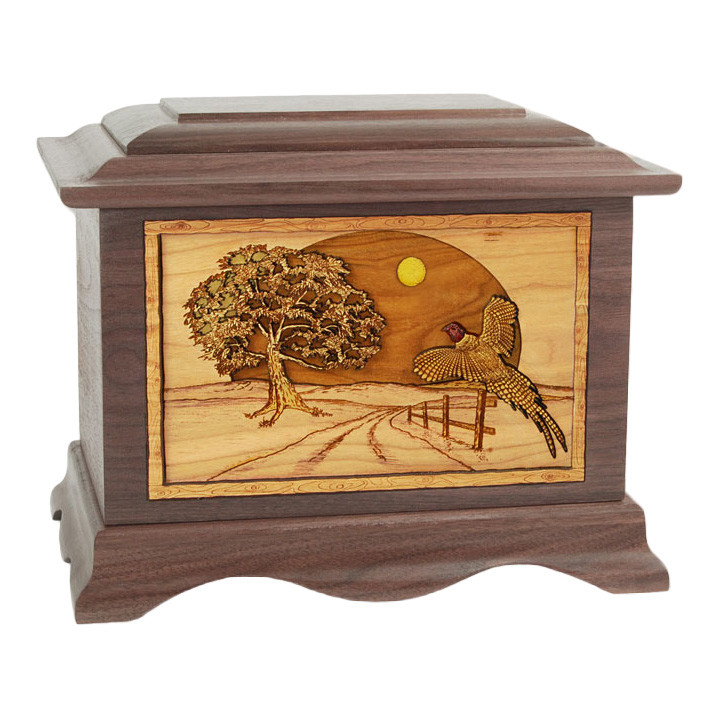 Wood Cremation Urn (Wooden Urns) – Walnut Pheasant Ambassador