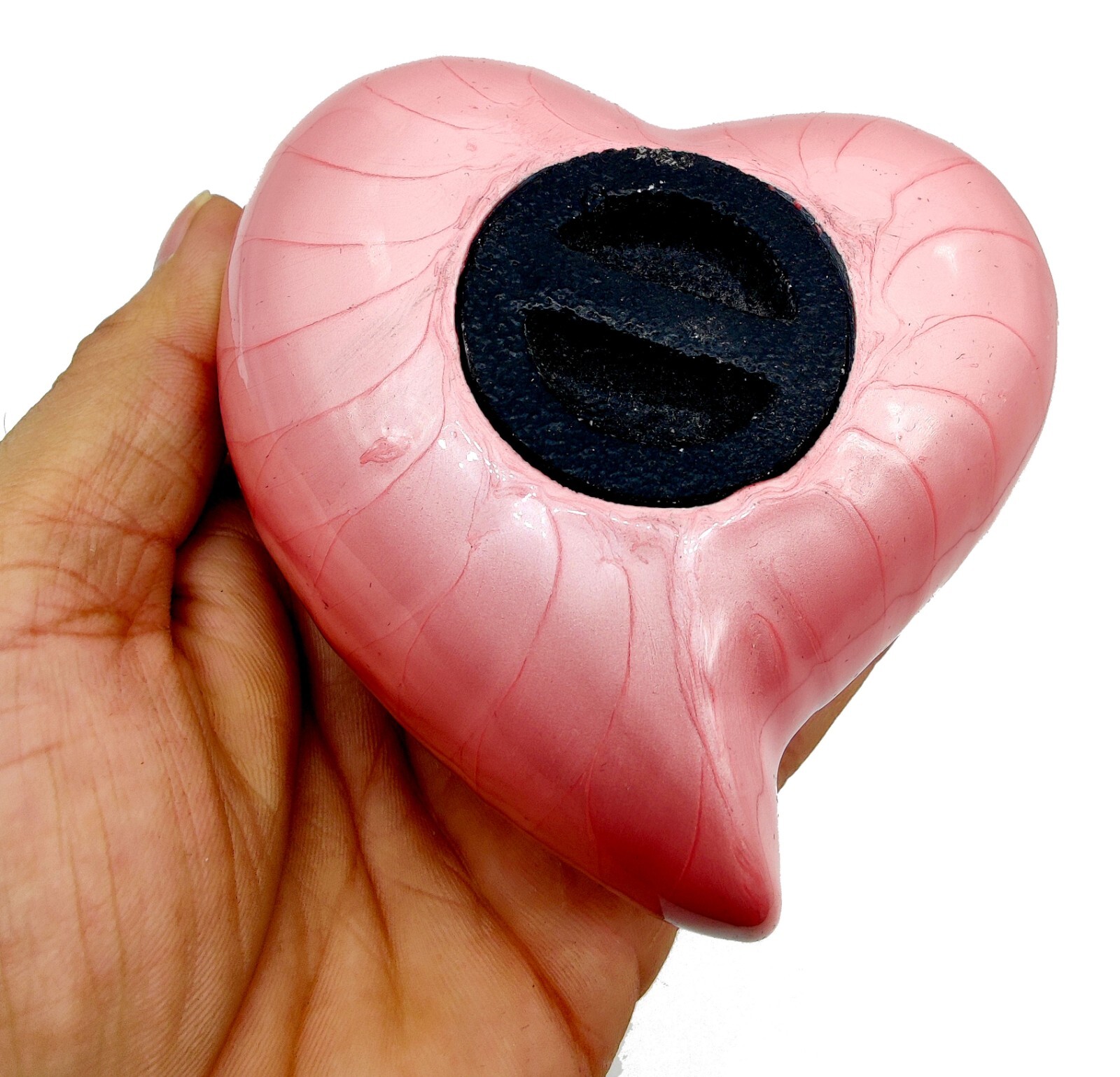 Heart Cremation PINK Urn for Human Ashes Adult | Funeral Decorative Angel Wings