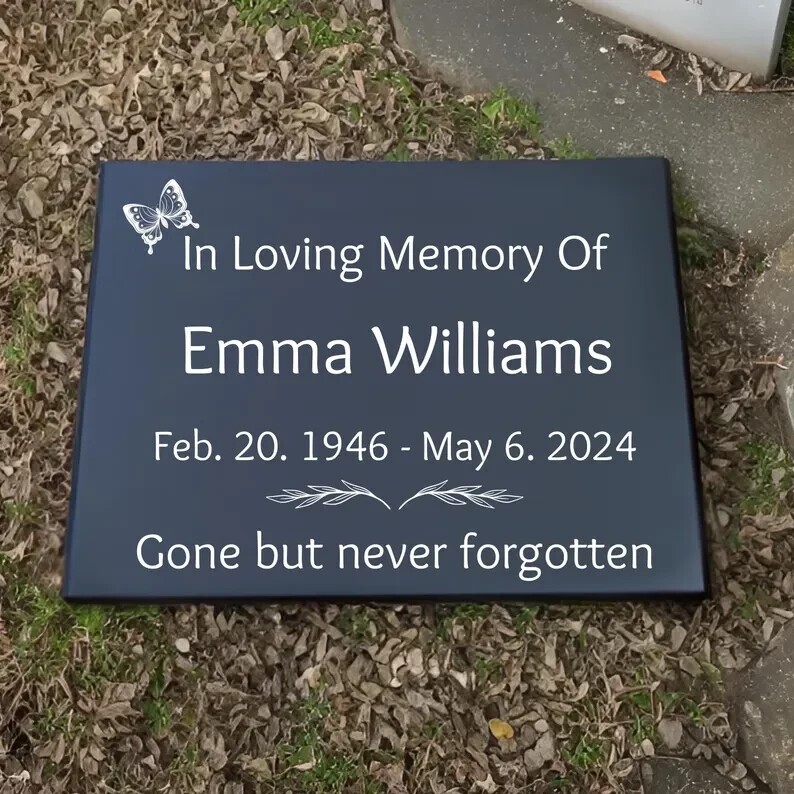 Custom Granite Memorial Stone Engrave Headstone for Cemetery Grave or Home 12×12