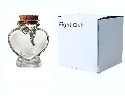 Pet Fur Keepsake Glass Bottle Cork Top Memorial Urn With Metal Charms Hemp