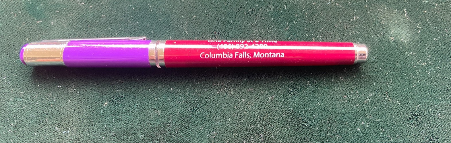 COLUMBIA FALLS MONTANA MORTUARY FUNERAL HOME PEN TWO TONE