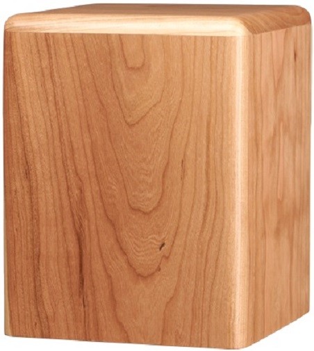 Large/Adult 240 Cubic Inch Eden Oak Natural Cherry Cremation Urn for Ashes