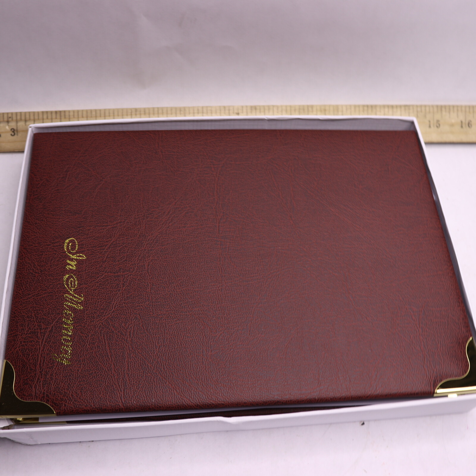 Funeral Guest Book Memorial Book Burgundy 10.25″ x 7.75″