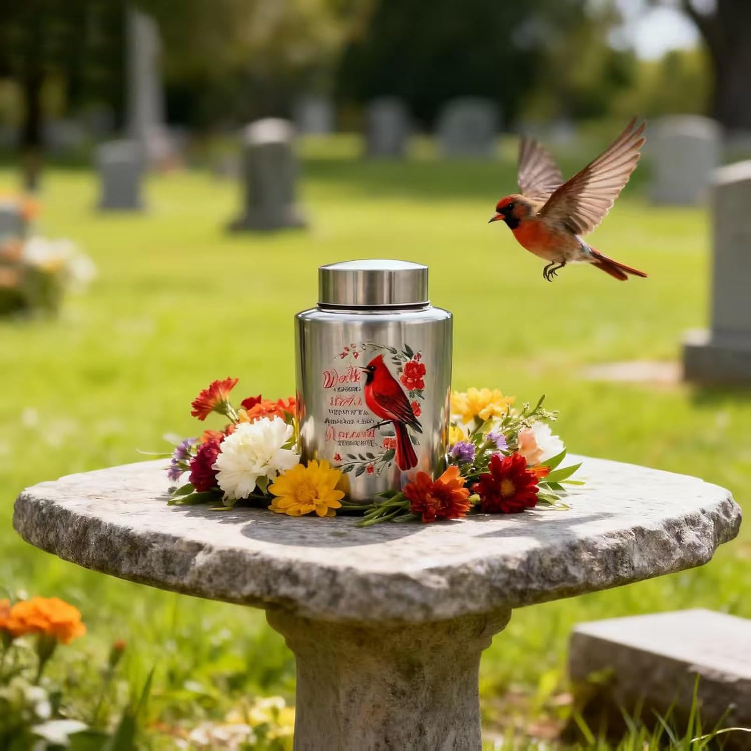 Small Urns for Human Ashes, for Female & Male | 60 Lbs Capacity, Stainless Steel