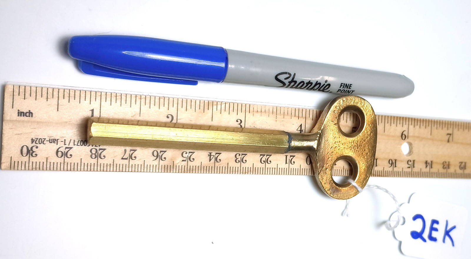 Brass Pocket Casket Key Coffin Key