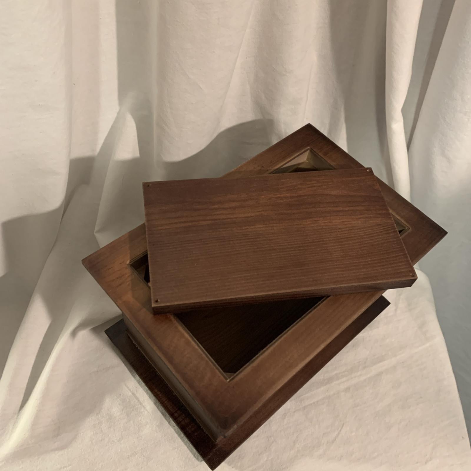 Memorial Urn Cremation Ashe Dark Pine Handmade Pet Cat Dog Mom Dad Son Daughter