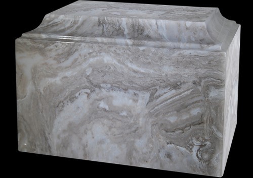 Stone Grey Cultured Marble Cremation Urn