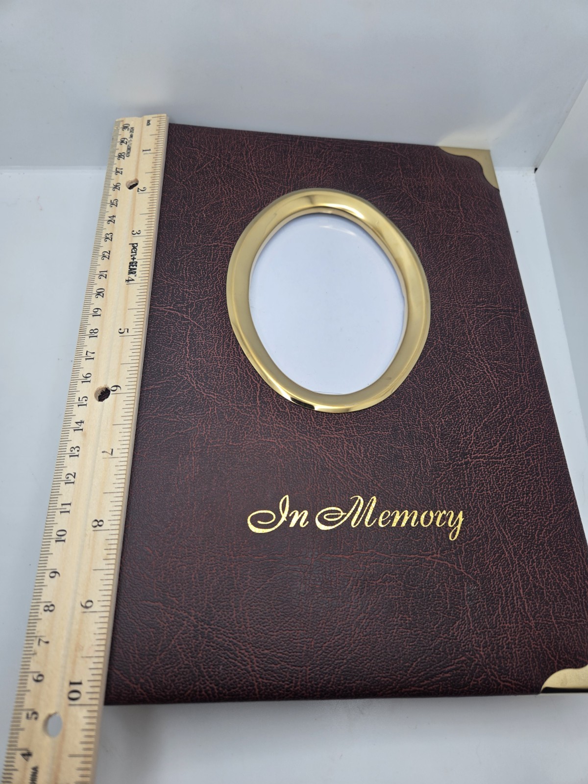 Funeral Guest Book Memorial Service Brown Sign In Guest Registry In Memory Of