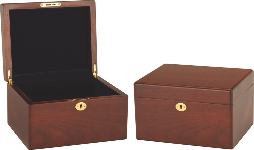 Large/Adult 230 Cubic Inches Brown Remembrance Chest Cremation Urn for Ashes