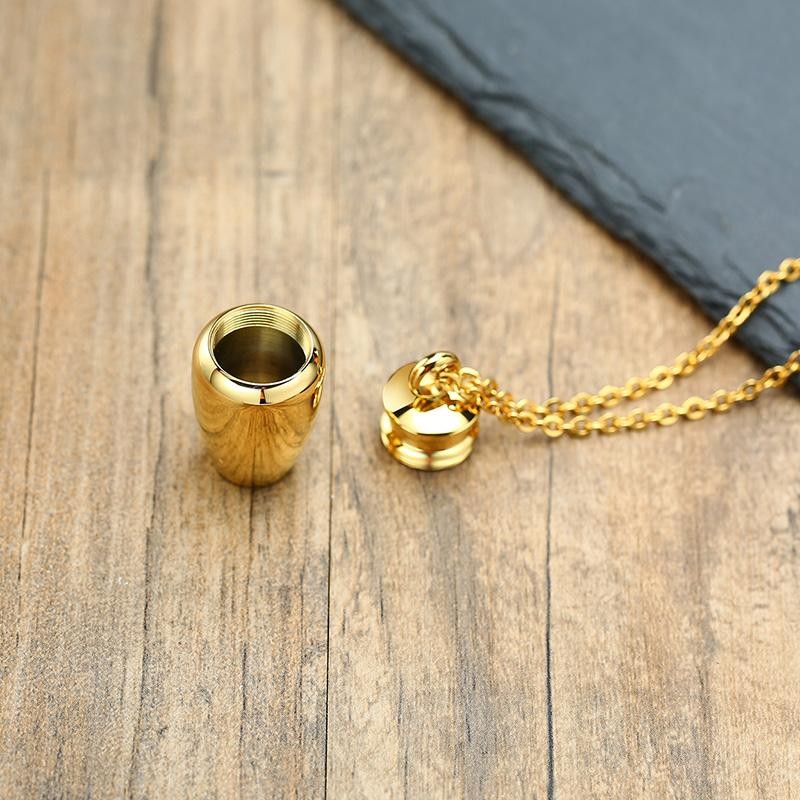 Cremation Urn Necklace Pendant for Ashes Memorial Keepsake Jewelry Men Women