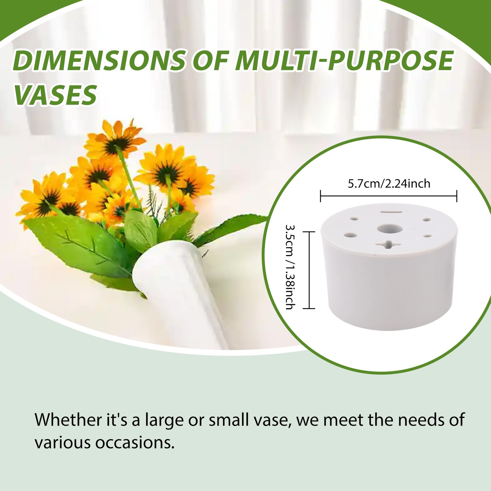 6 Pcs Cemetery Grave Vase Inserts Plastic Cemetery Flowers Holder Bracket3779