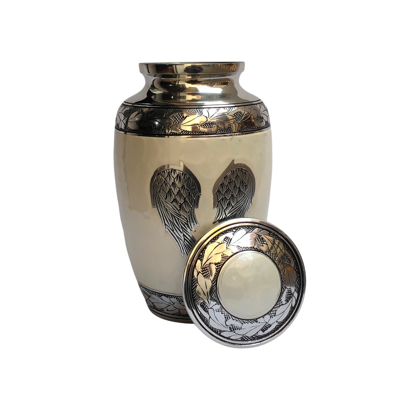 Angel Wings Beautiful Large Adult Cremation Urn for Human Ashes — With Bag