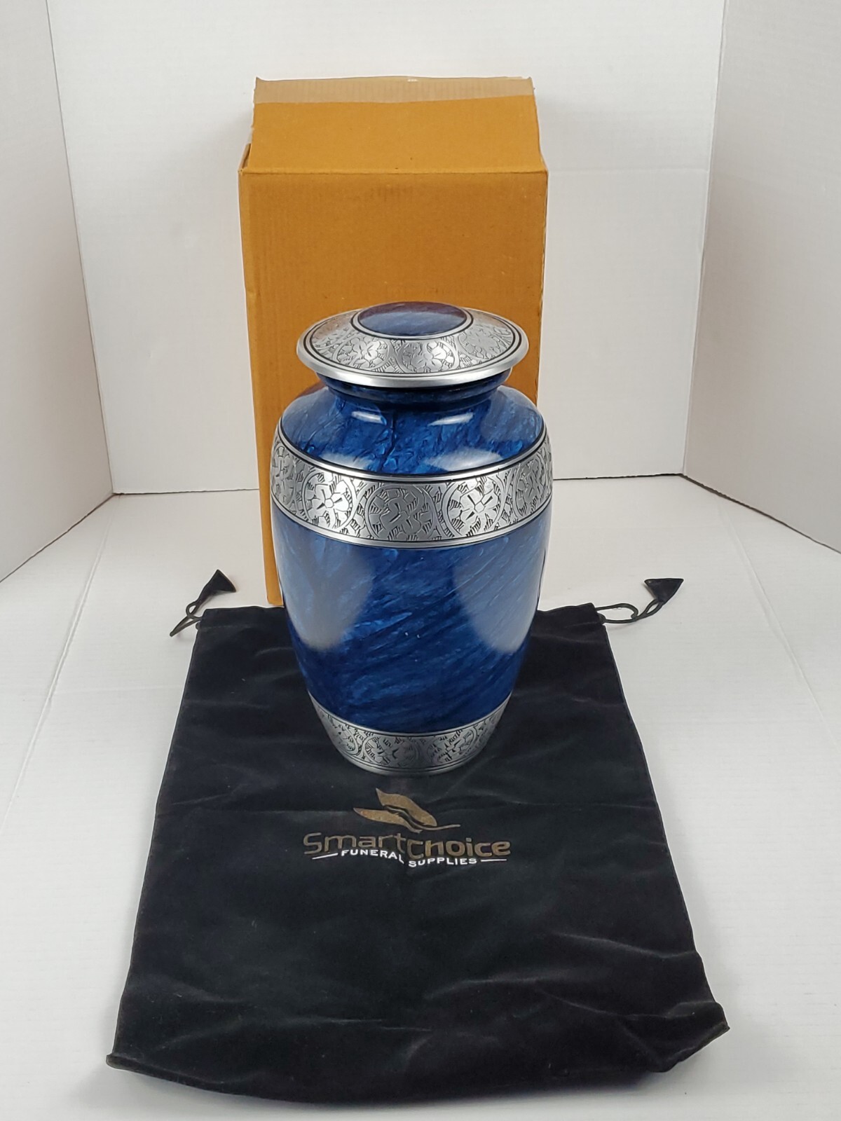SmartChoice SC-CB105 Blue Classic 10.5″ Cremation Urn For Ashes
