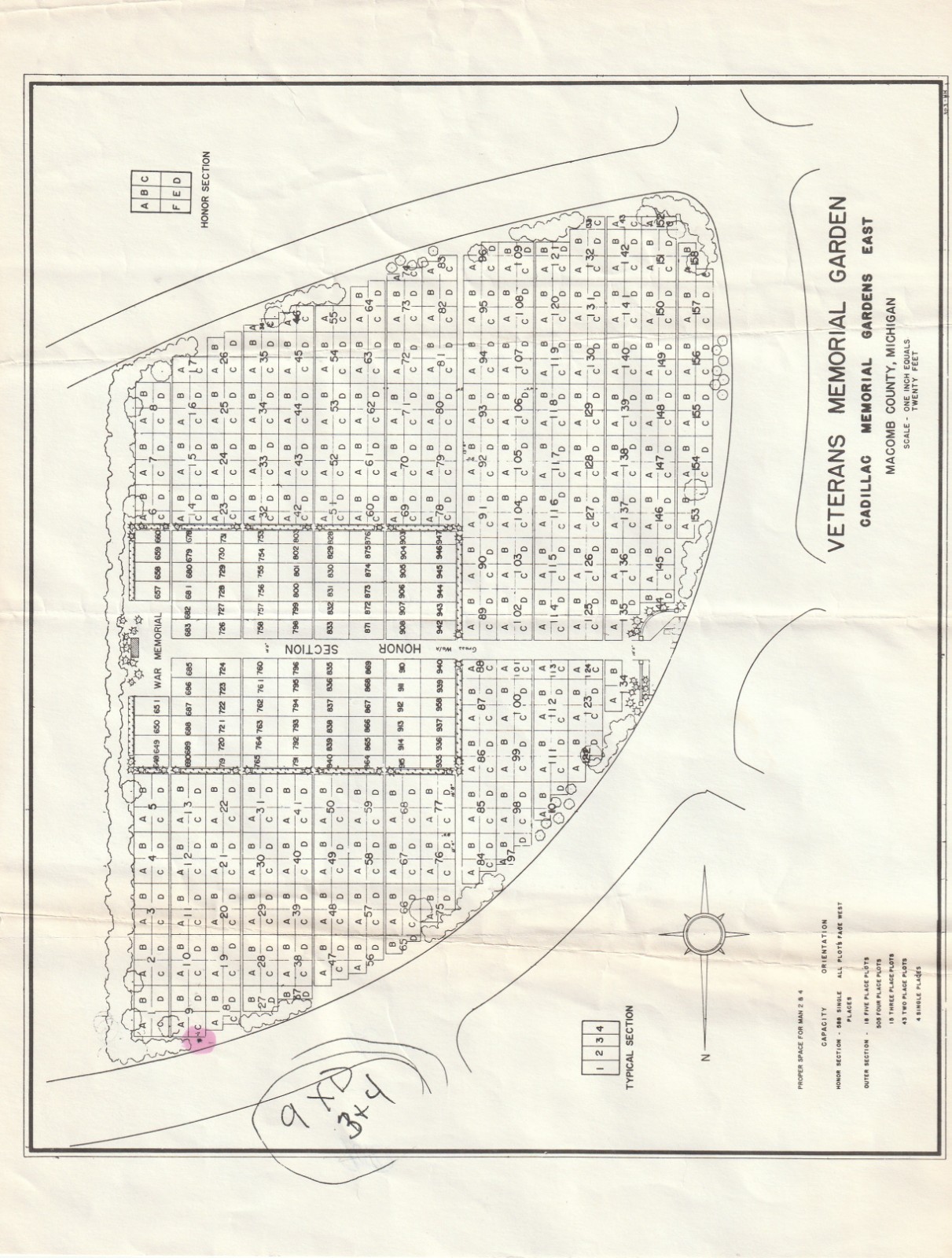 (2) VETERAN Cemetery Plots In Cadillac Memorial Gardens East in Clinton TWP, MI