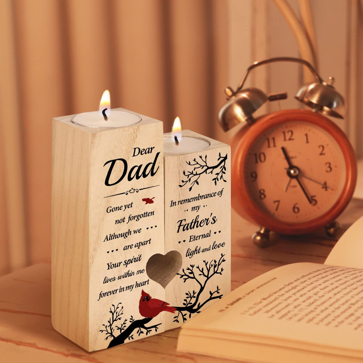 Memorial Gift – Memorial Candlestick Gifts for Loss of Father – Sympathy Gift…