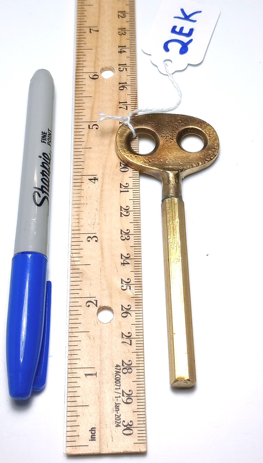 Brass Pocket Casket Key Coffin Key