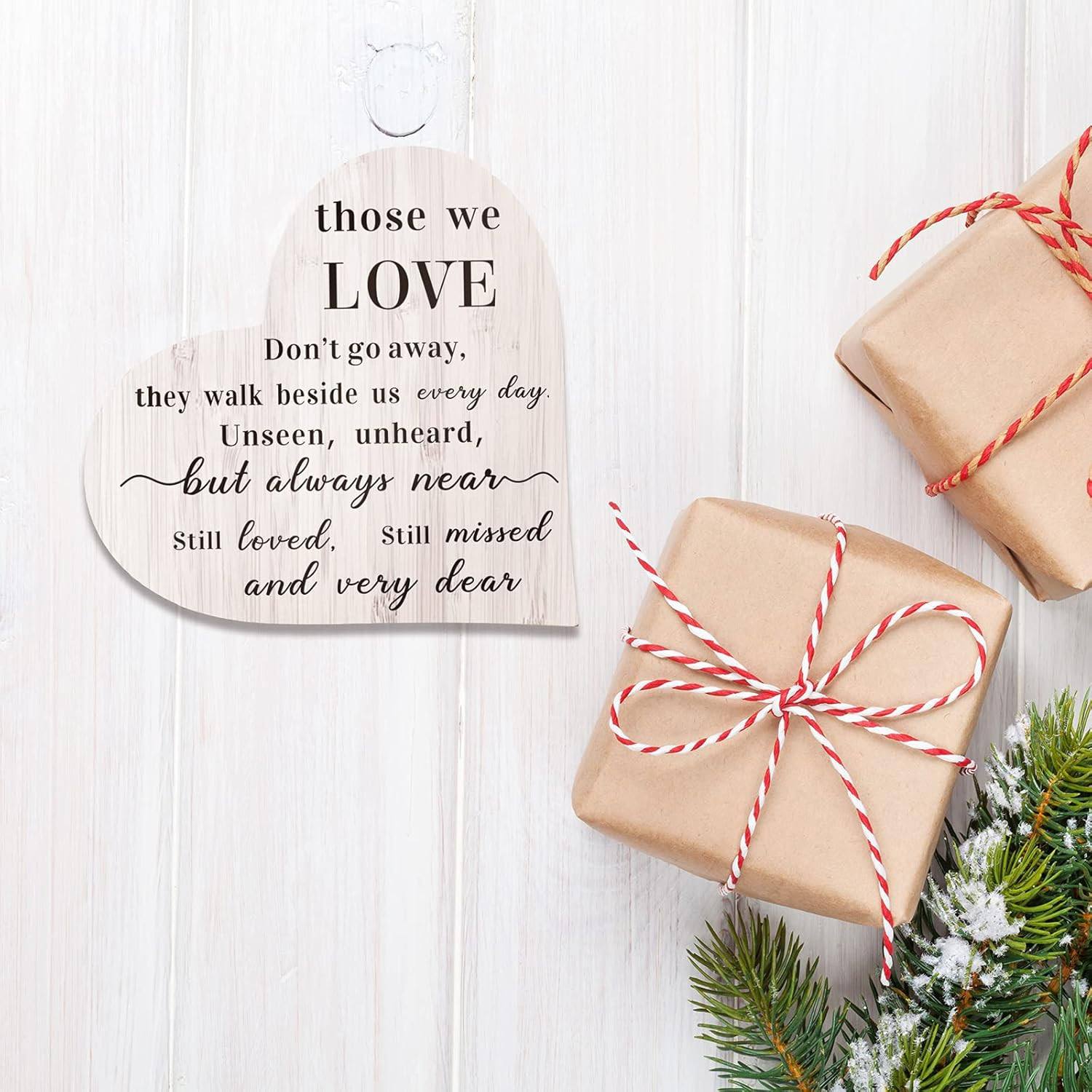 Sympathy Gift Memorial Wooden Heart for Loss of Loved One Bereavement Remembranc