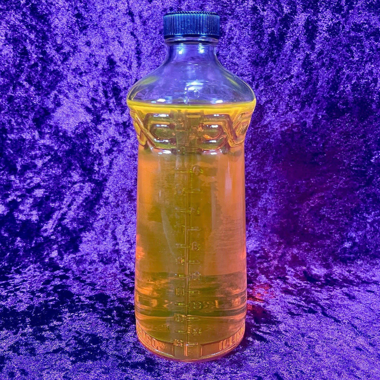 Undertakers Supply Embalming Fluid Glass Bottle FULL Vintage Mortuary Funeral