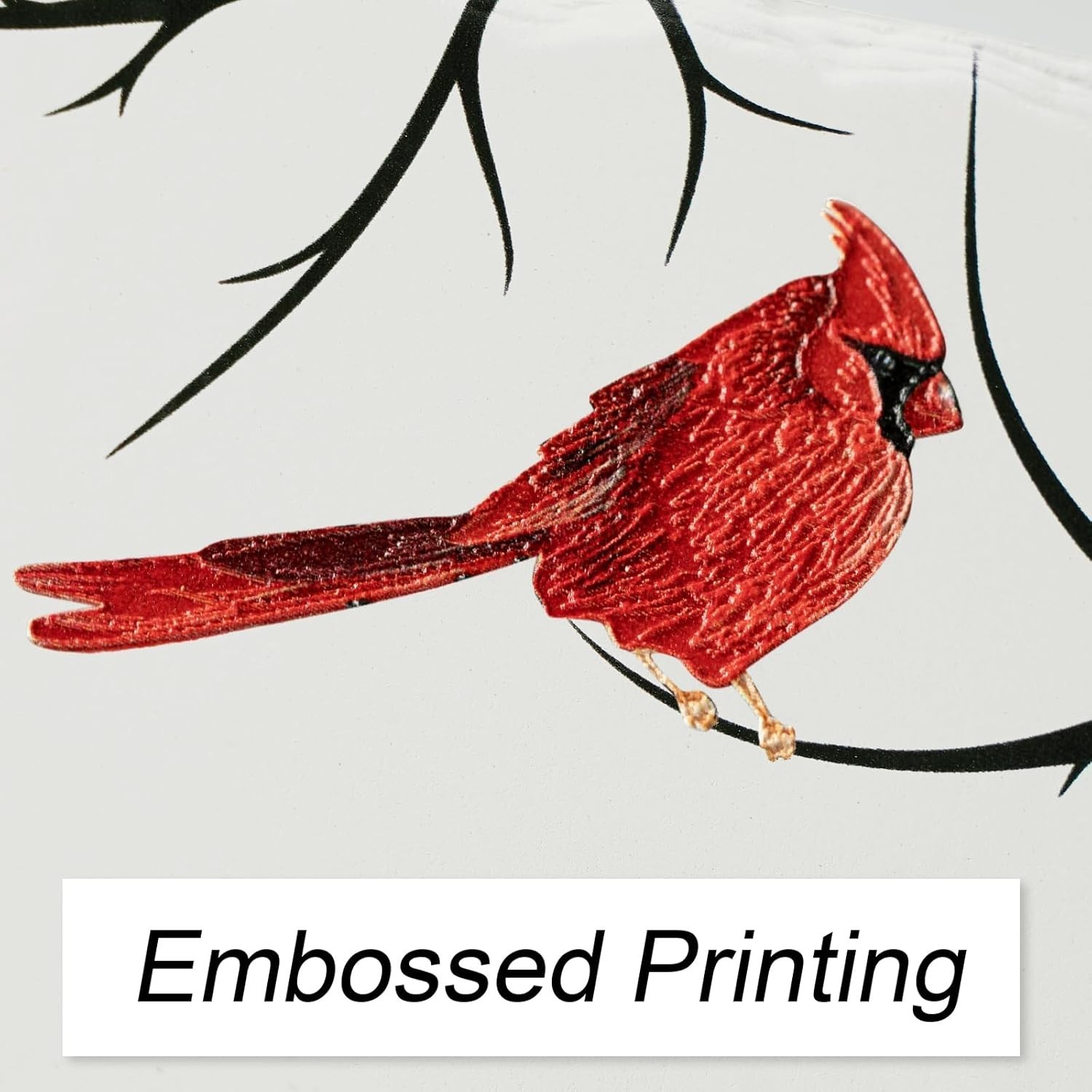 Memorial Gift with Easel 6 Inch Cardinal Ceramic Plaque for Celebration Of Life