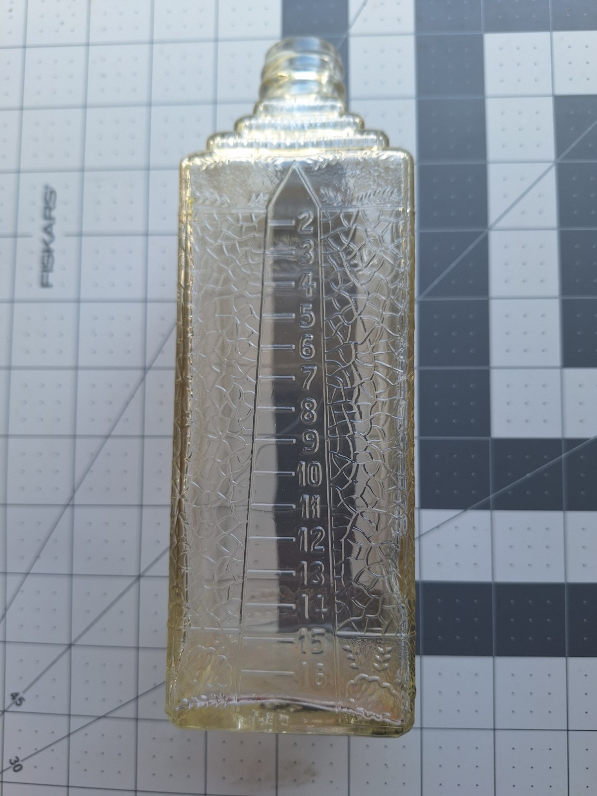 Esco Distinctive Embalming Fluid Glass Bottle Antique Vintage 8 Inch