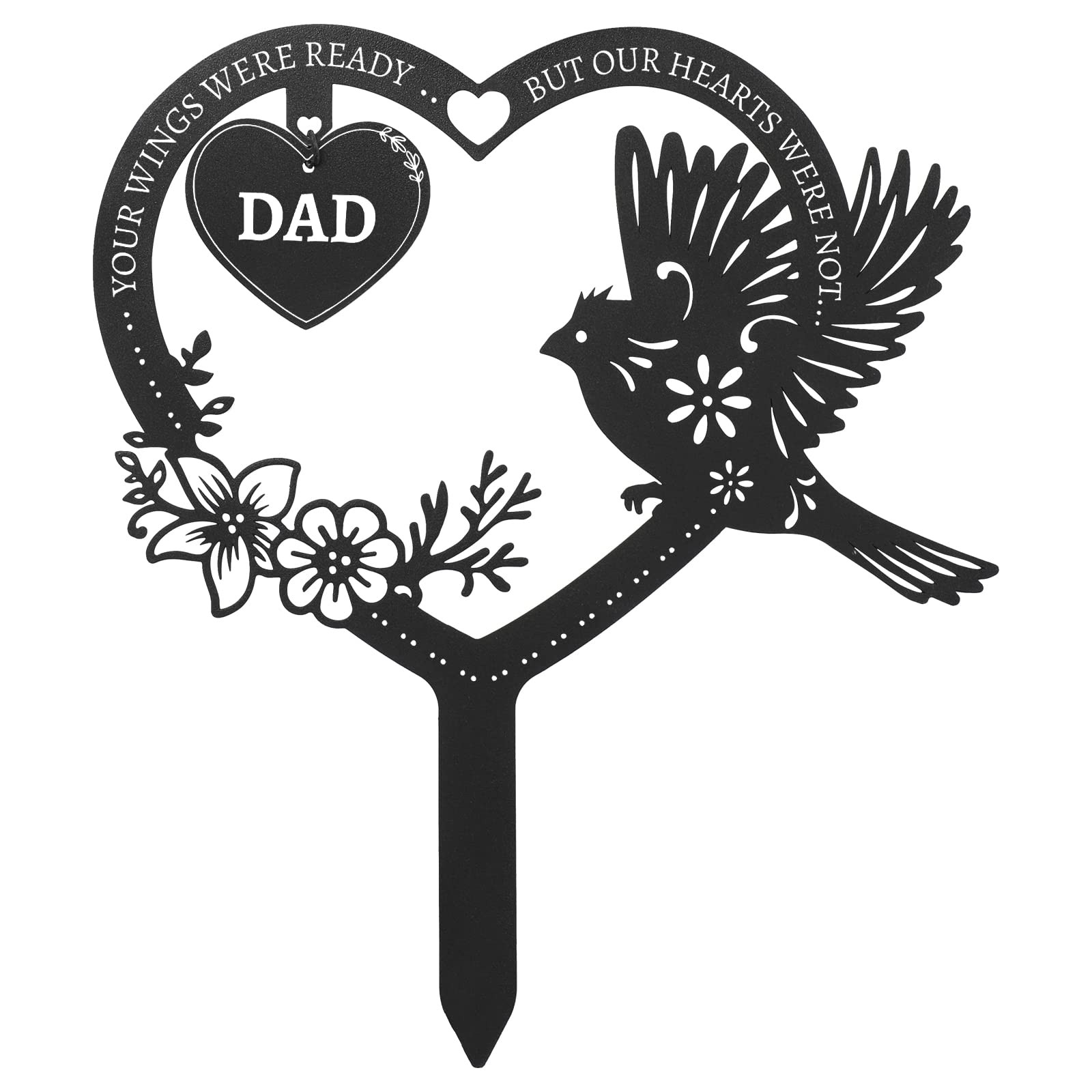 Calibron Memorial Grave Markers for Dad, Cemetery Decorations for Grave, Memo…