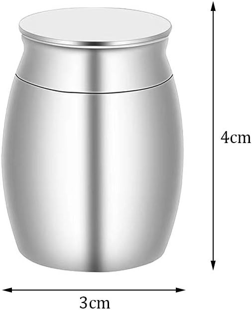 Keepsake Mini Urn for Ashes – Durable and Elegant Stainless Steel Memorial Jar