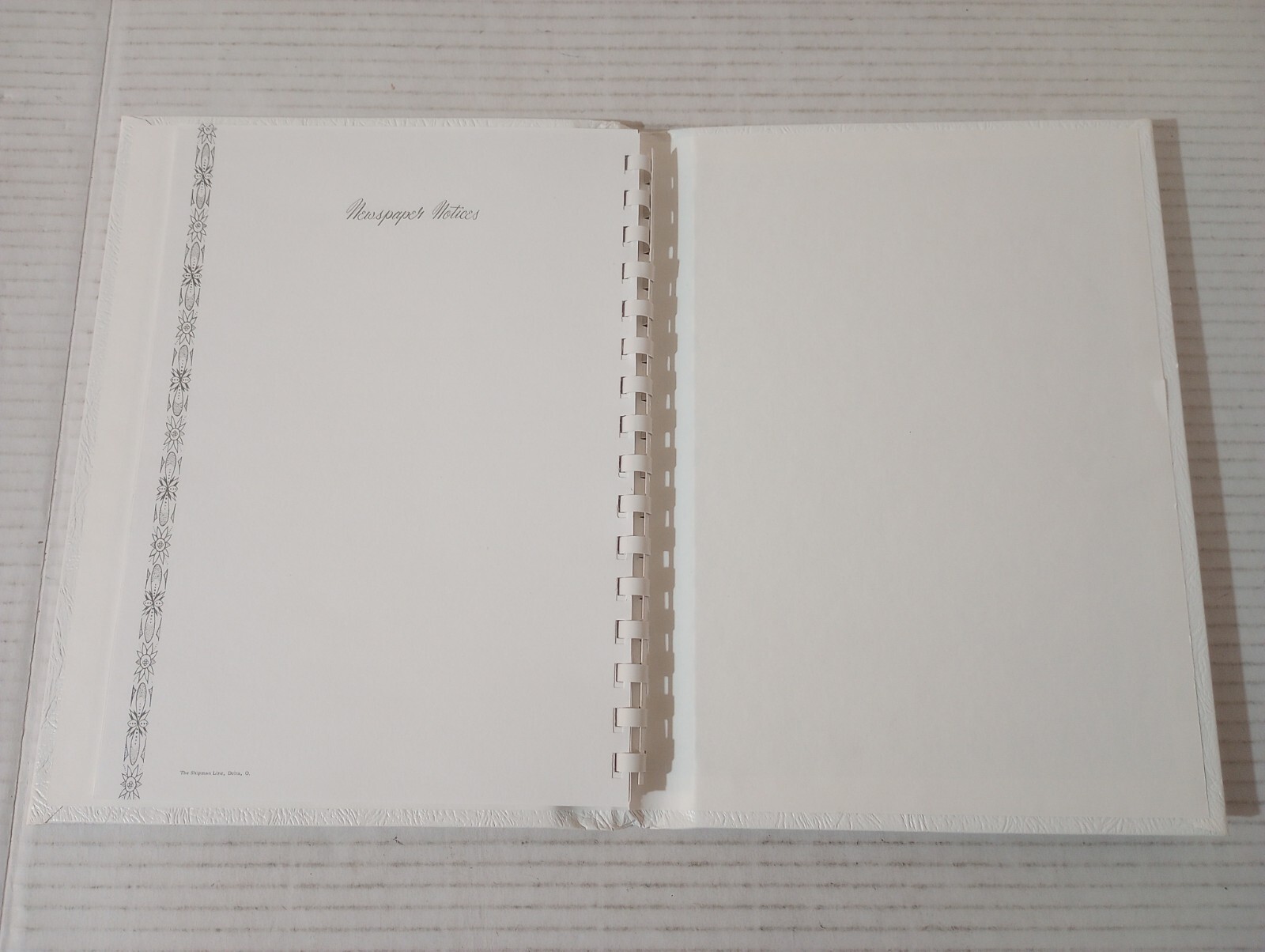 In Remembrance Funeral Guest Book Memorial Service White Sign In Registry Walker
