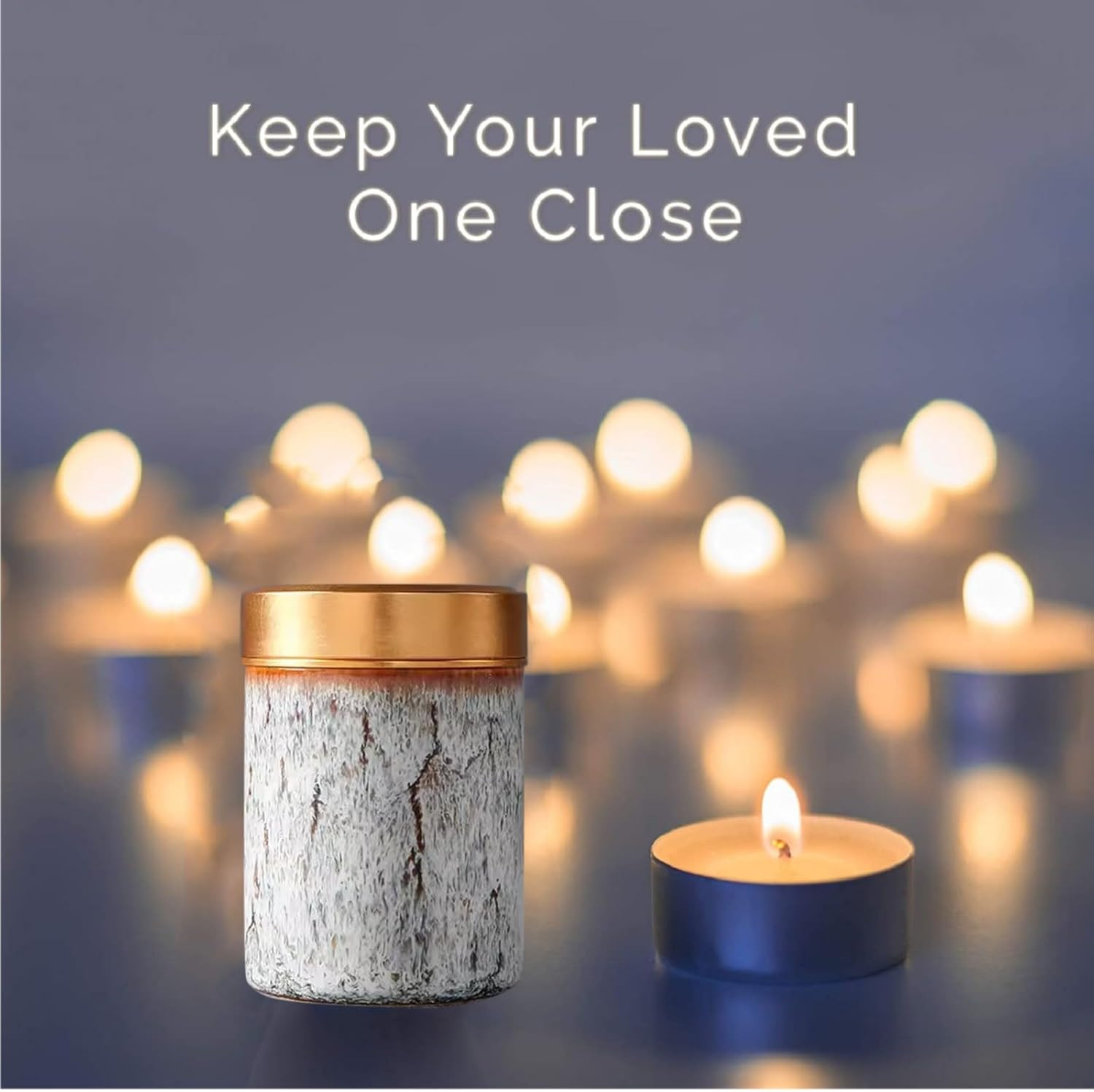 Small Mini Urns Set 4 Piece for Ashes Twist Top 3.5 Cubic Inches | 3.5Lb Ceramic