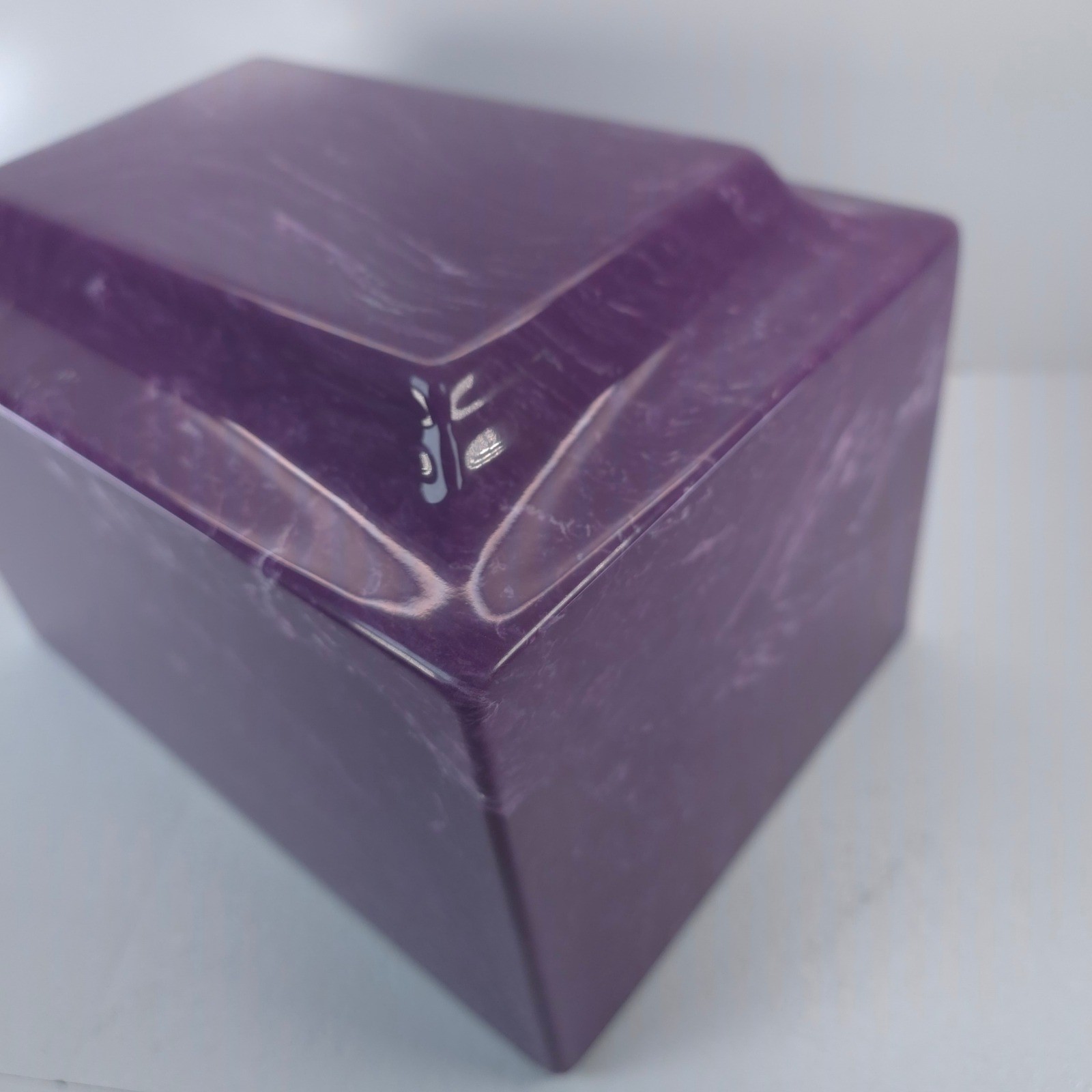 MacKenzie Vault Silverlight Amethyst Purple Marble Funeral Urn Adult Cremation