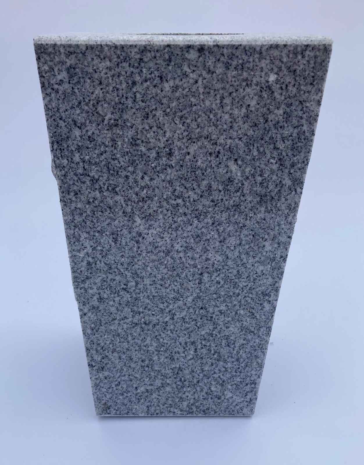 Granite Vase Tapered (5″x4″x9″) Gray Cemetery Grave