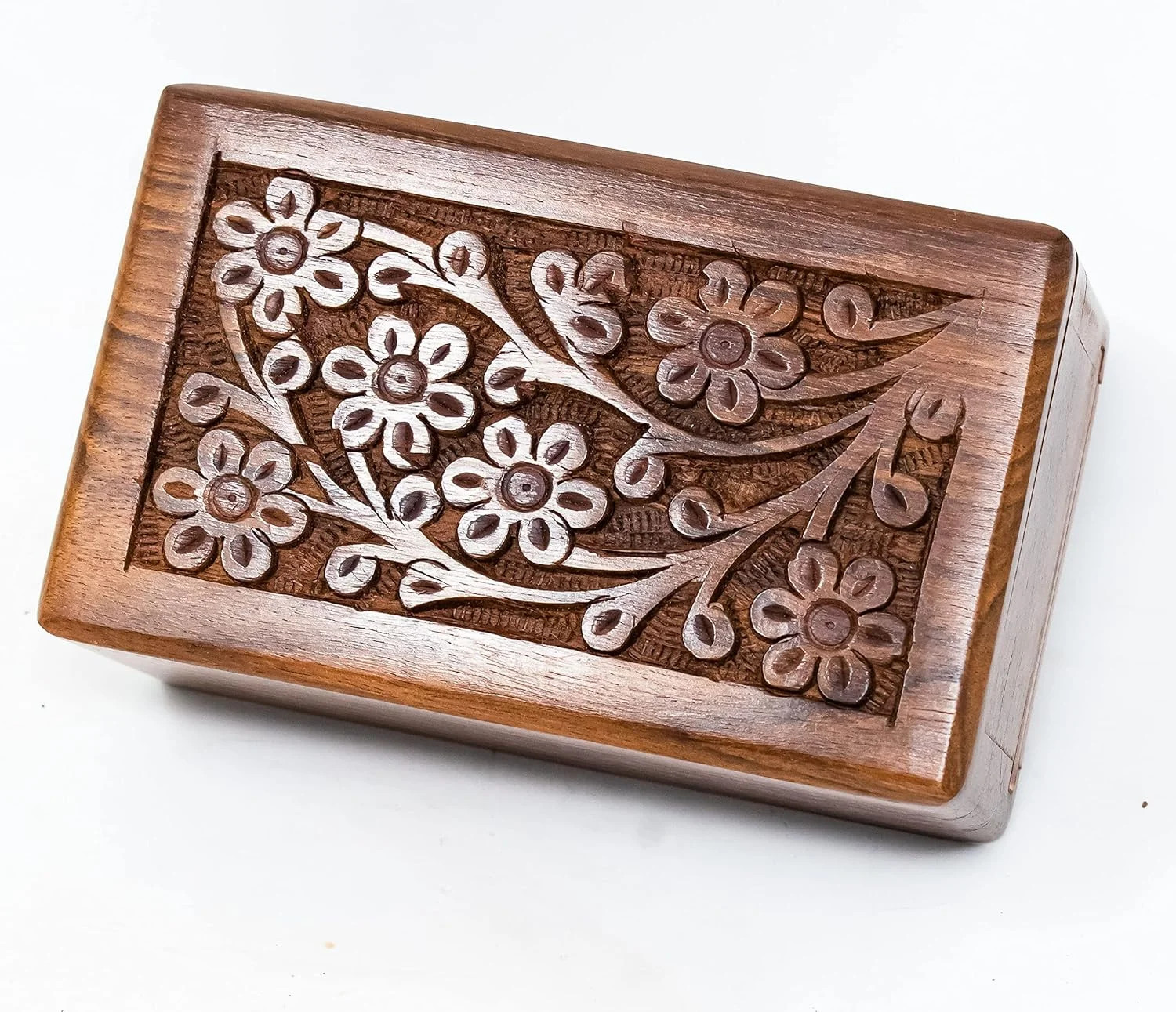 Handcrafted Keepsake Wooden Urn Box for Ashes – Beautiful Wooden Urn Tree of Lif