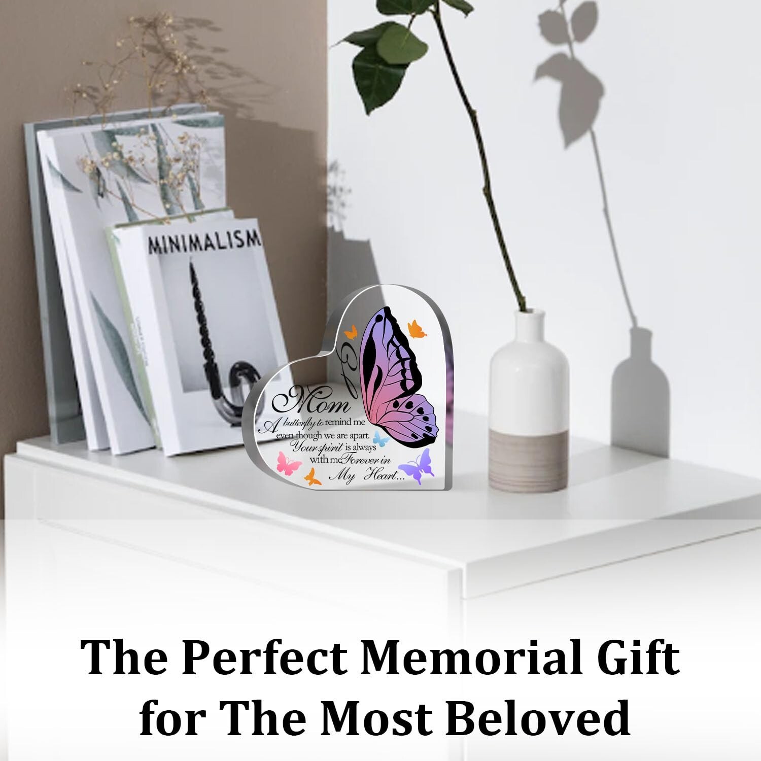 Memorial Gifts for Loss of Mom Acrylic Keepsake,Loss of Mother Sympathy Gift,…