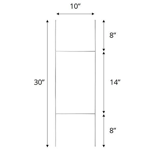 Yard Sign Stakes 30″x10″ Durable H Stakes for Lawn Sign Holders